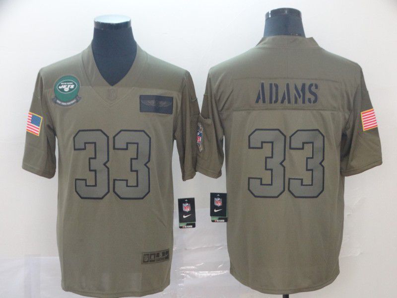 Men New York Jets #33 Adams Nike Camo 2019 Salute to Service Limited NFL Jerseys->new york jets->NFL Jersey